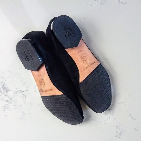 Donald Pliner Embellished Suede Slip-On Flats 6M - Picture 9 of 9